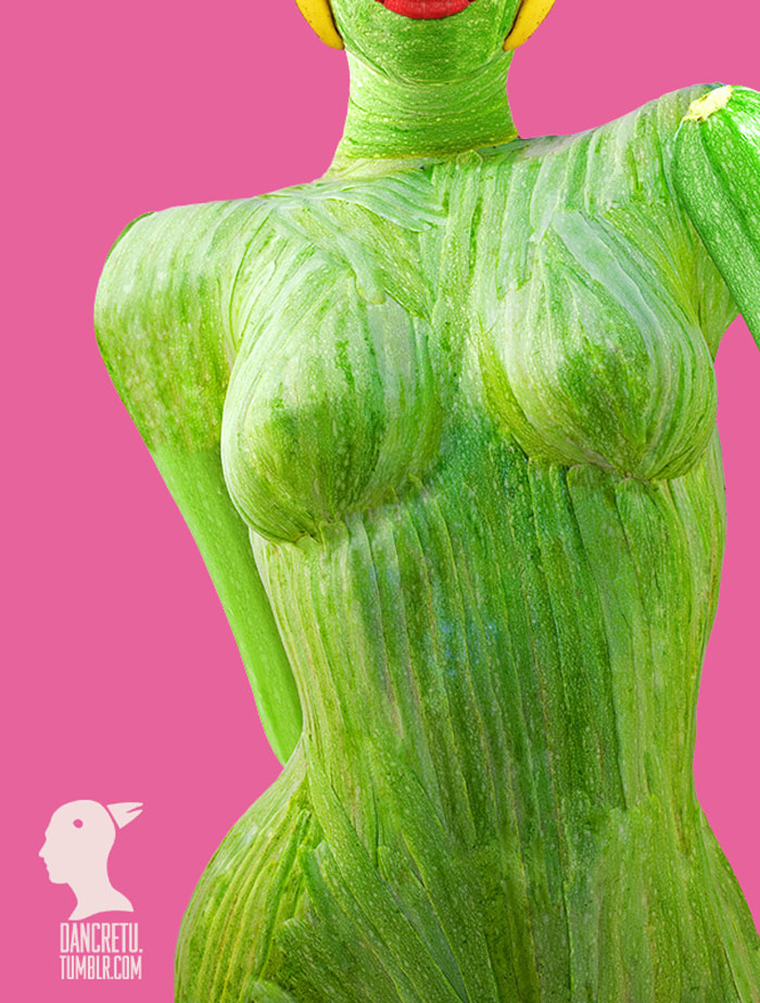 Food Sculptures Beauty With Veggi