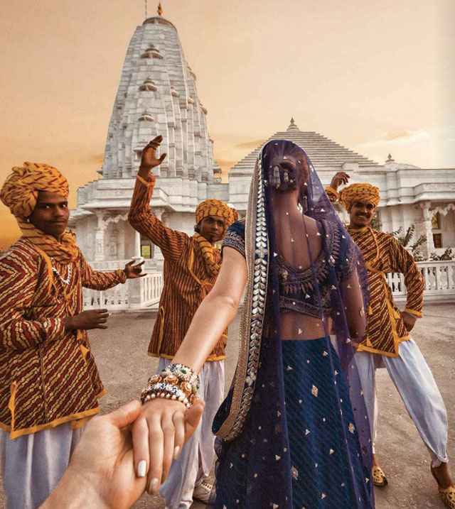 Murad Osmann chased to Birla temple, Jaipur