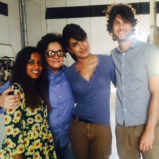 Priyanka Chopra Leading American TV Show Quantico - Her manager Mrinaal Chablani went to visit her on set.