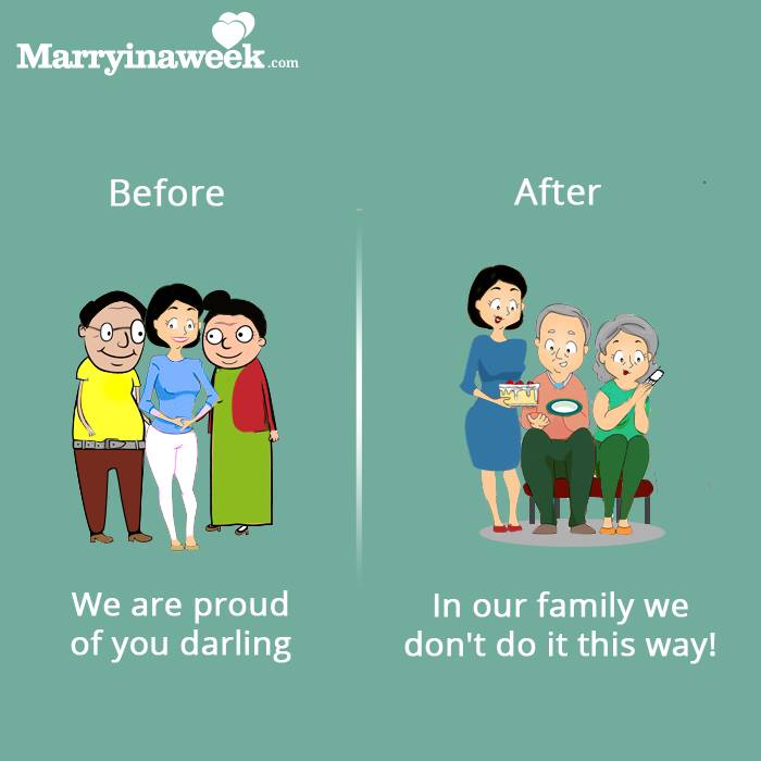 Because you don't marry the boy, you marry his family