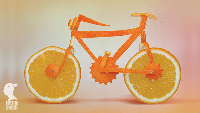 Food Sculptures Juicy Bike