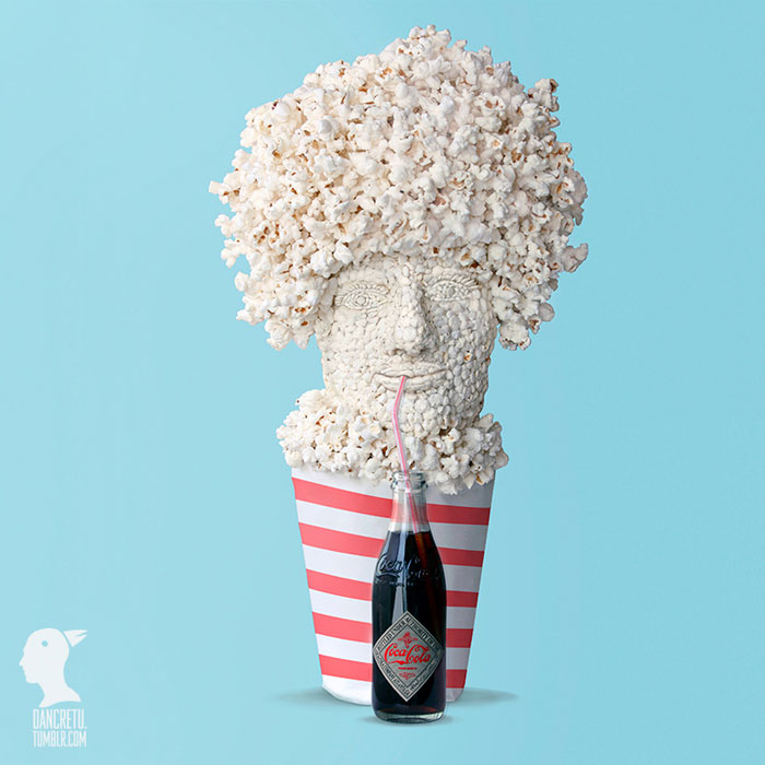 Food Sculptures Popcorn Man