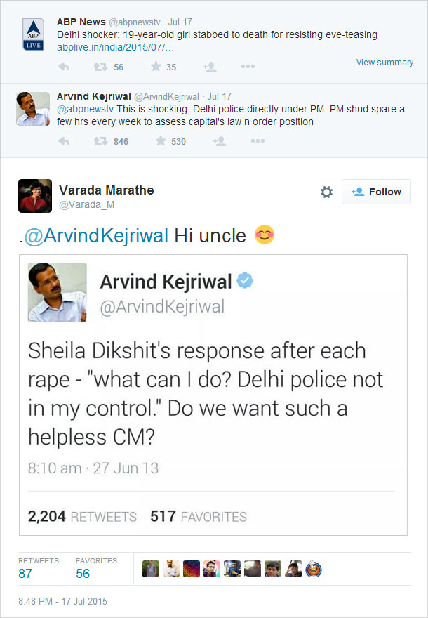 Arvind Kejriwal gets trolled on Twitter after making witty comment