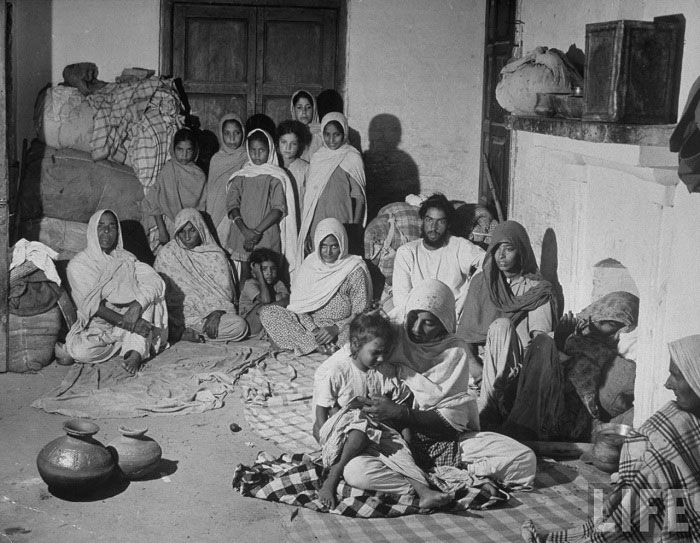 A family of Sikh refugees from Lahore